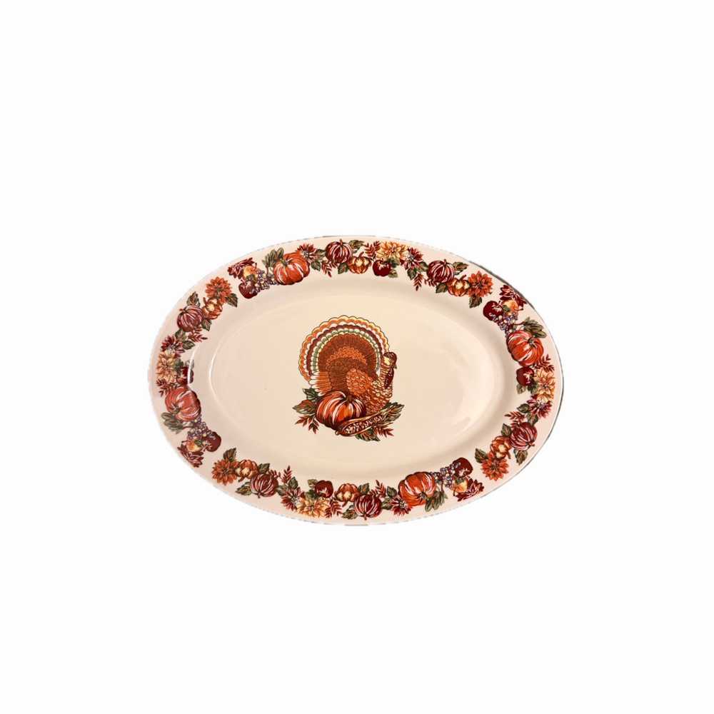 Fine Stoneware Turkey Platter